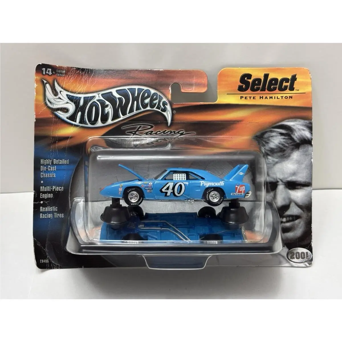 Hot Wheels Racing Select Pete Hamilton 40 1970 Plymouth Superbird 2001 As-is