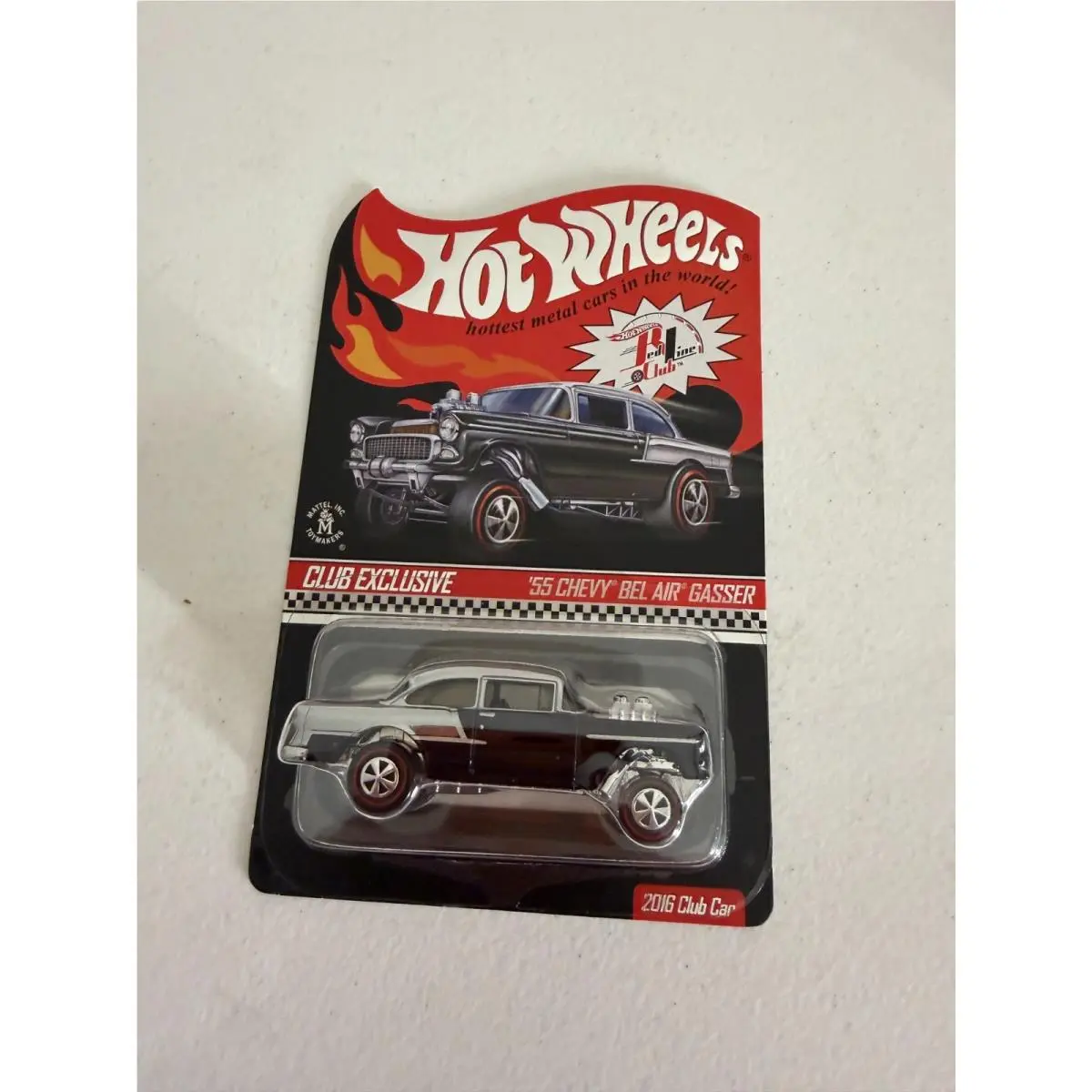 Hot Wheels Rlc Club Exclusive `55 Chevy Bel Air Gasser Black 1611/3000 AG8