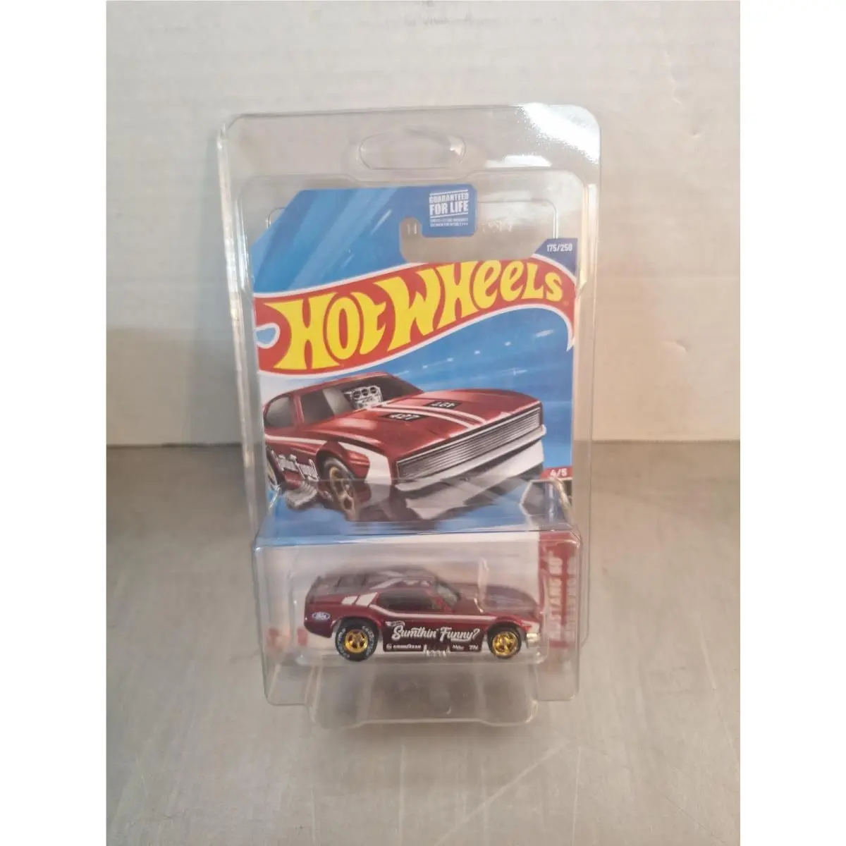 Hot Wheels Super Treasure Hunt 2024 175 ‘71 Mustang Funny Car in Protector