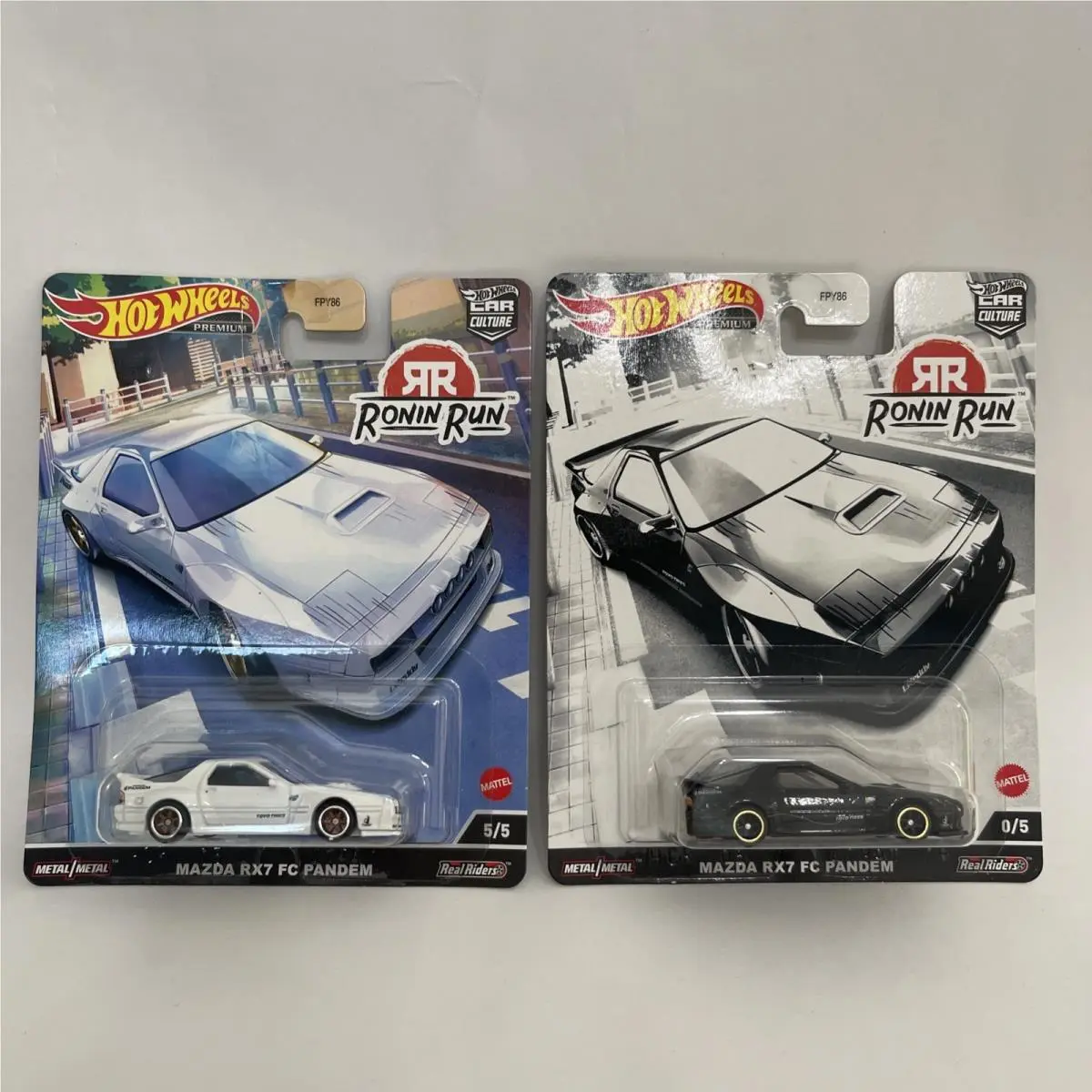 Hot Wheels Car Culture Ronin Run Mazda RX7 FC Pandem Chase 0/5 and RX7 FC 5/5