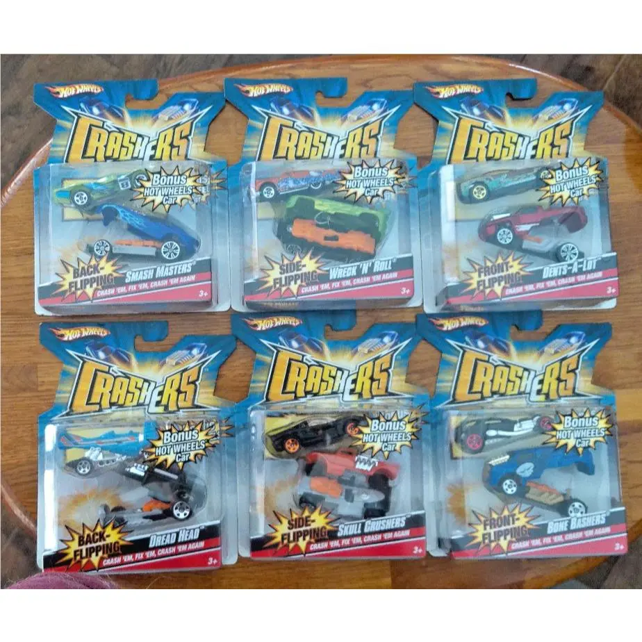 Hot Wheels 2007 Crashers Series Complete Set of 6 in Package
