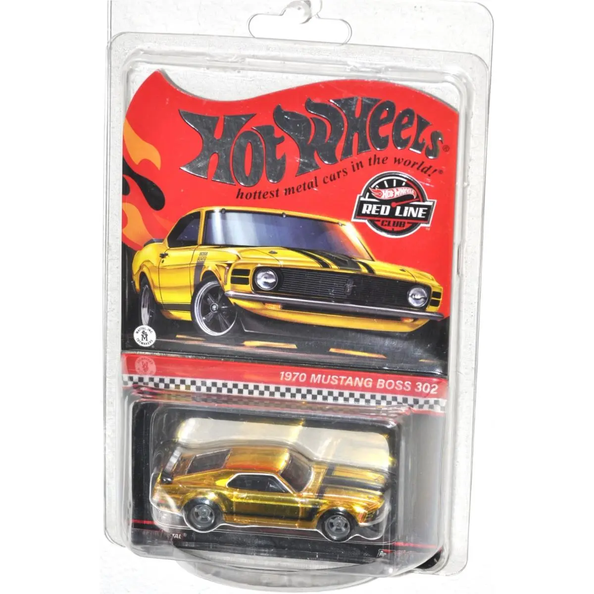 Hot Wheels Rlc 1970 Mustang Boss 302 Gold Membership Exclusive Moc