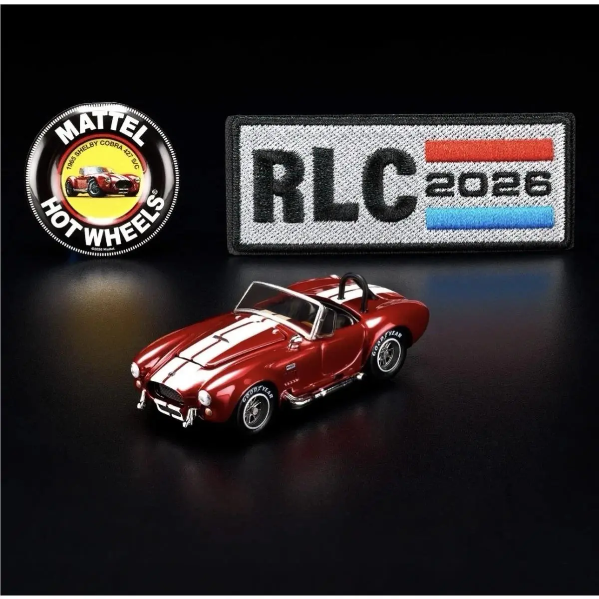 Hot Wheels 2026 Rlc Exclusive 1965 Shelby Cobra 427 S/c Pin and Patch JJY67-9893
