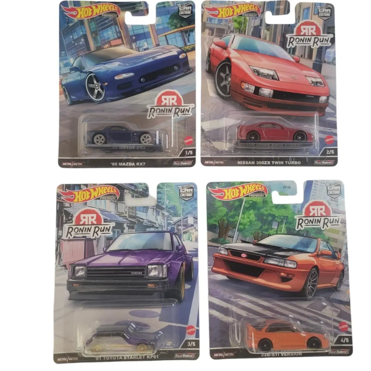 Hot Wheels Car Culture 2022 Ronin Run Set of 4 Diecast Vehicles From