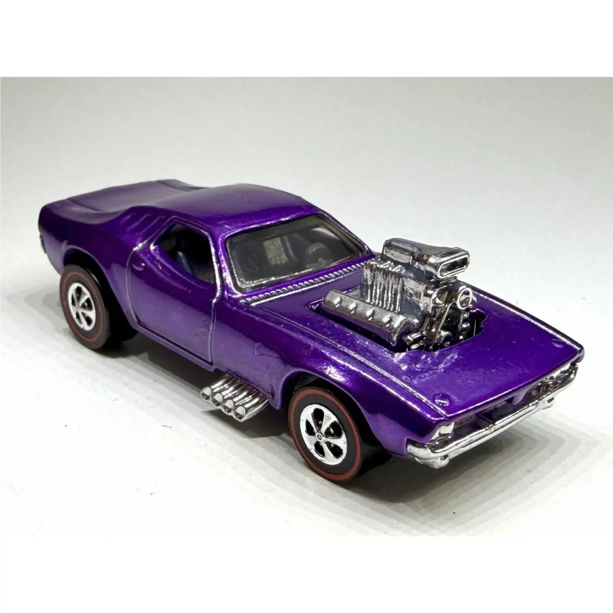 Hot Wheels Custom Made Redline ‘70 Redline Rodger Dodger Purple Diecast 1:64