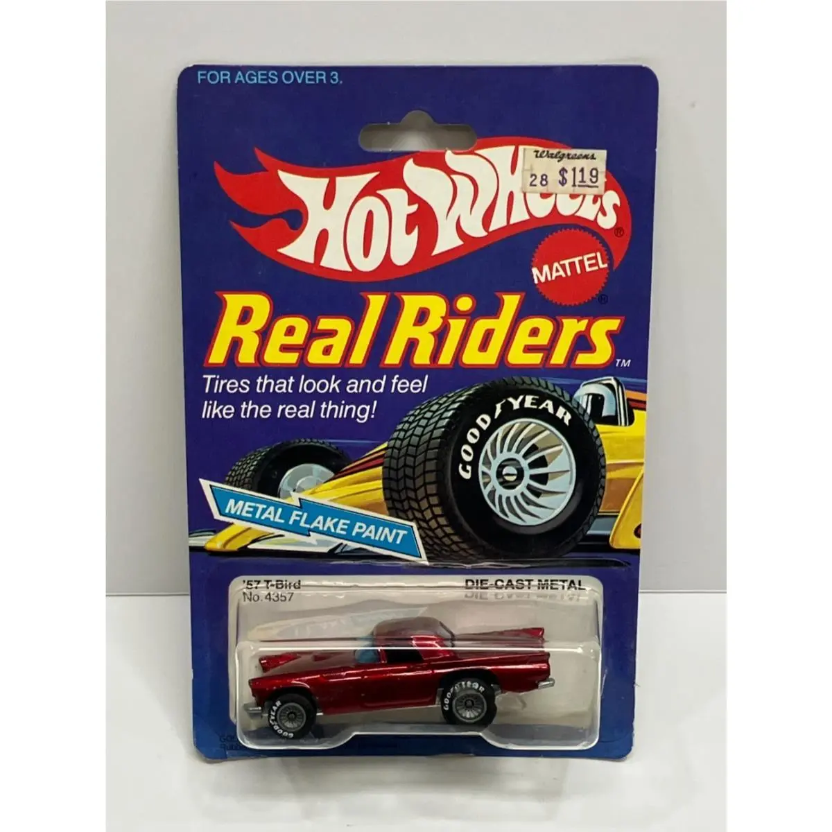 1982 Hot Wheels Real Riders `57 T-bird No. 4357 Metal Flake Paint