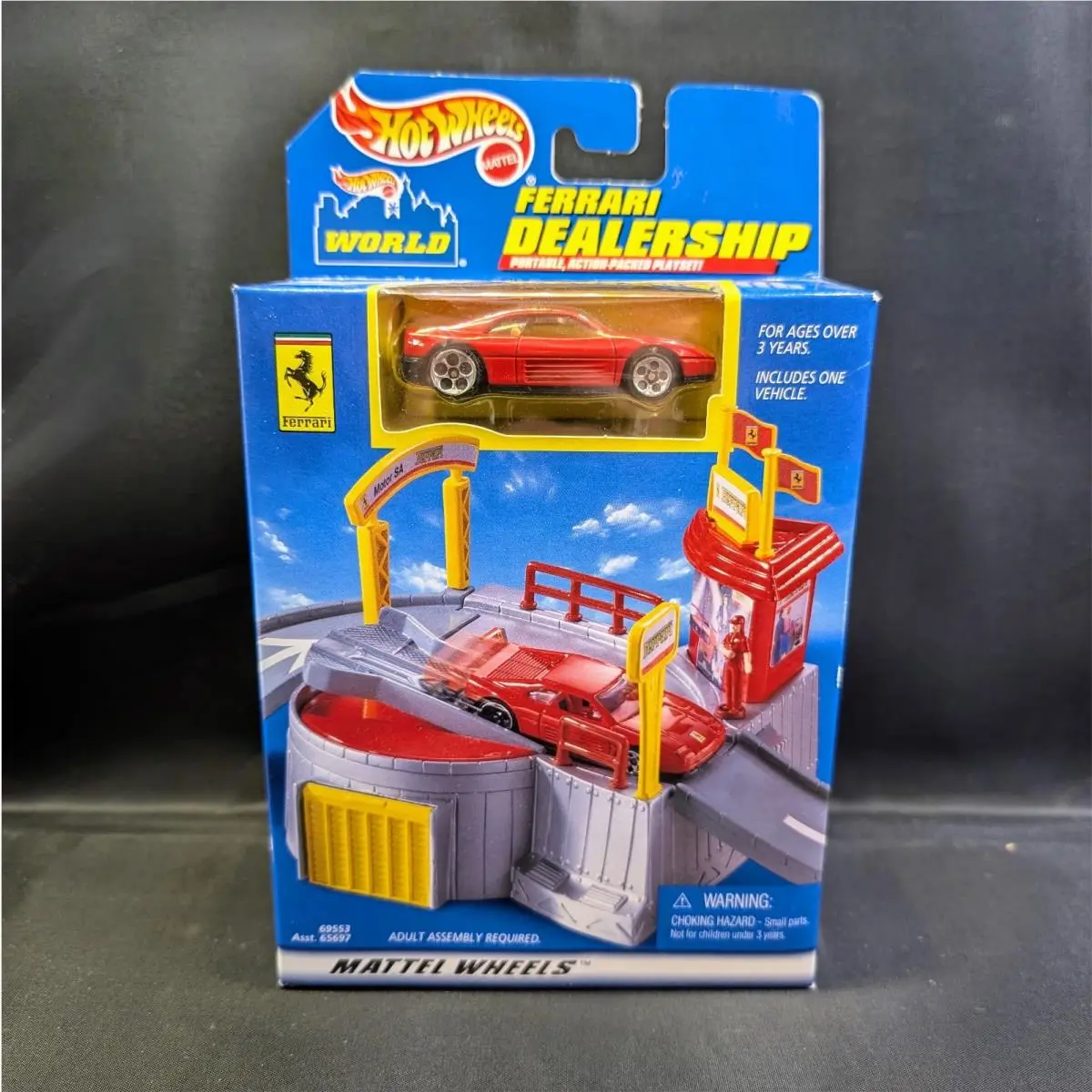 1999 Hot Wheels Ferrari Dealership Red Ferrari Collector Car 69553 Playset