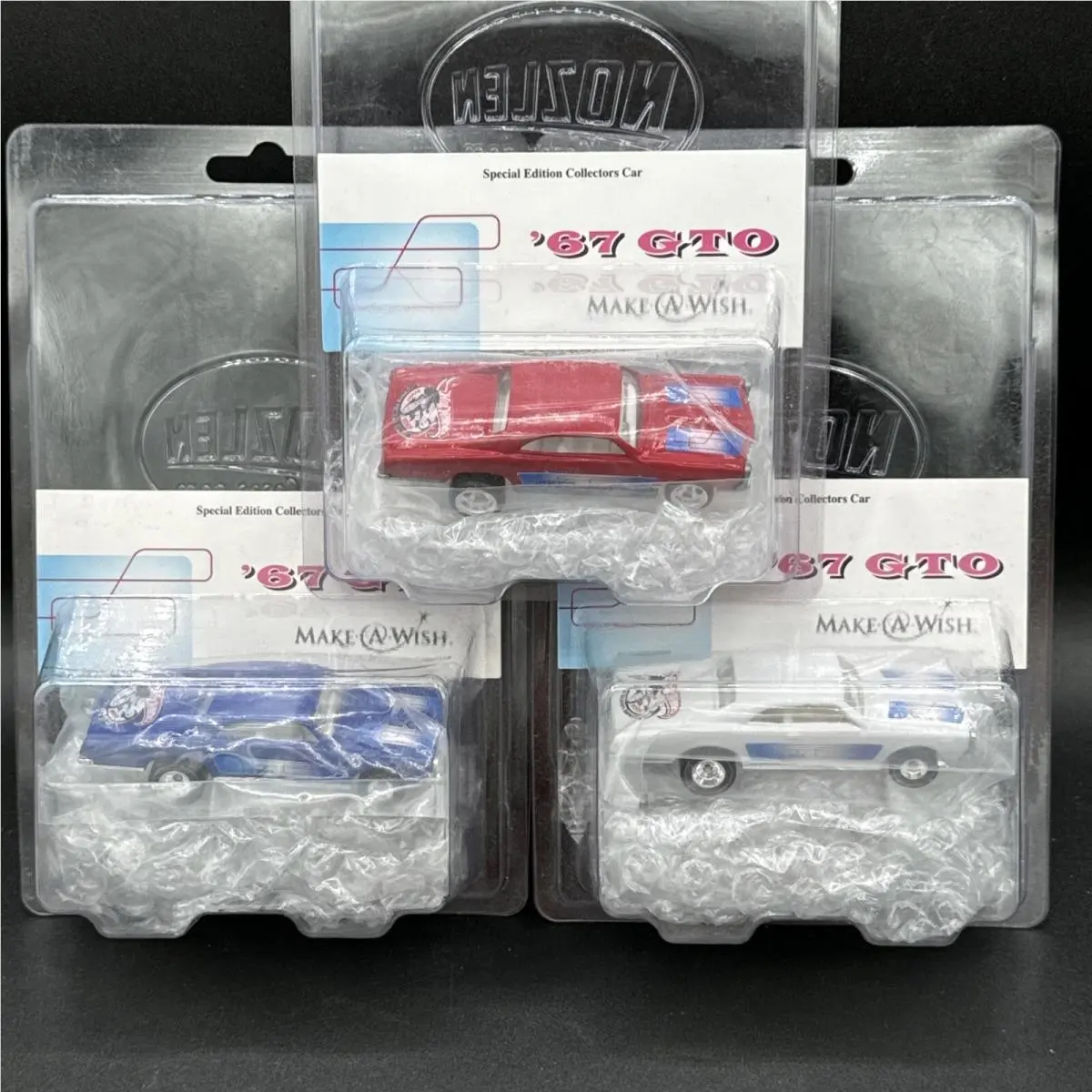 a 2007 Hot Wheels Red White Blue 67 Gto Bingo Cars 21st Convention Orange Ca x3