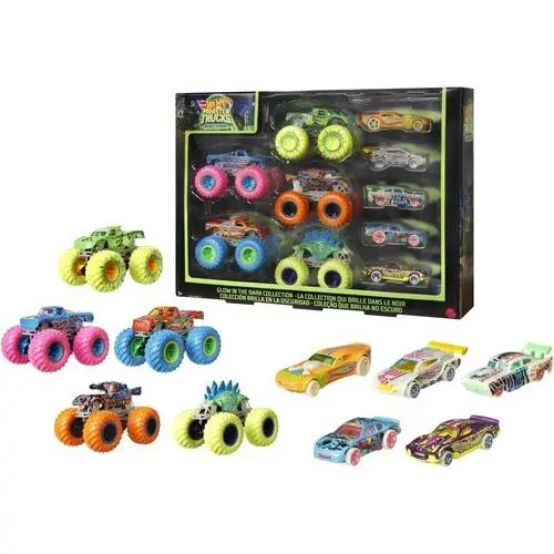 Hot Wheels Monster 1:64 Glow-in-the-dark Truck Car Multipack Toy Toy C