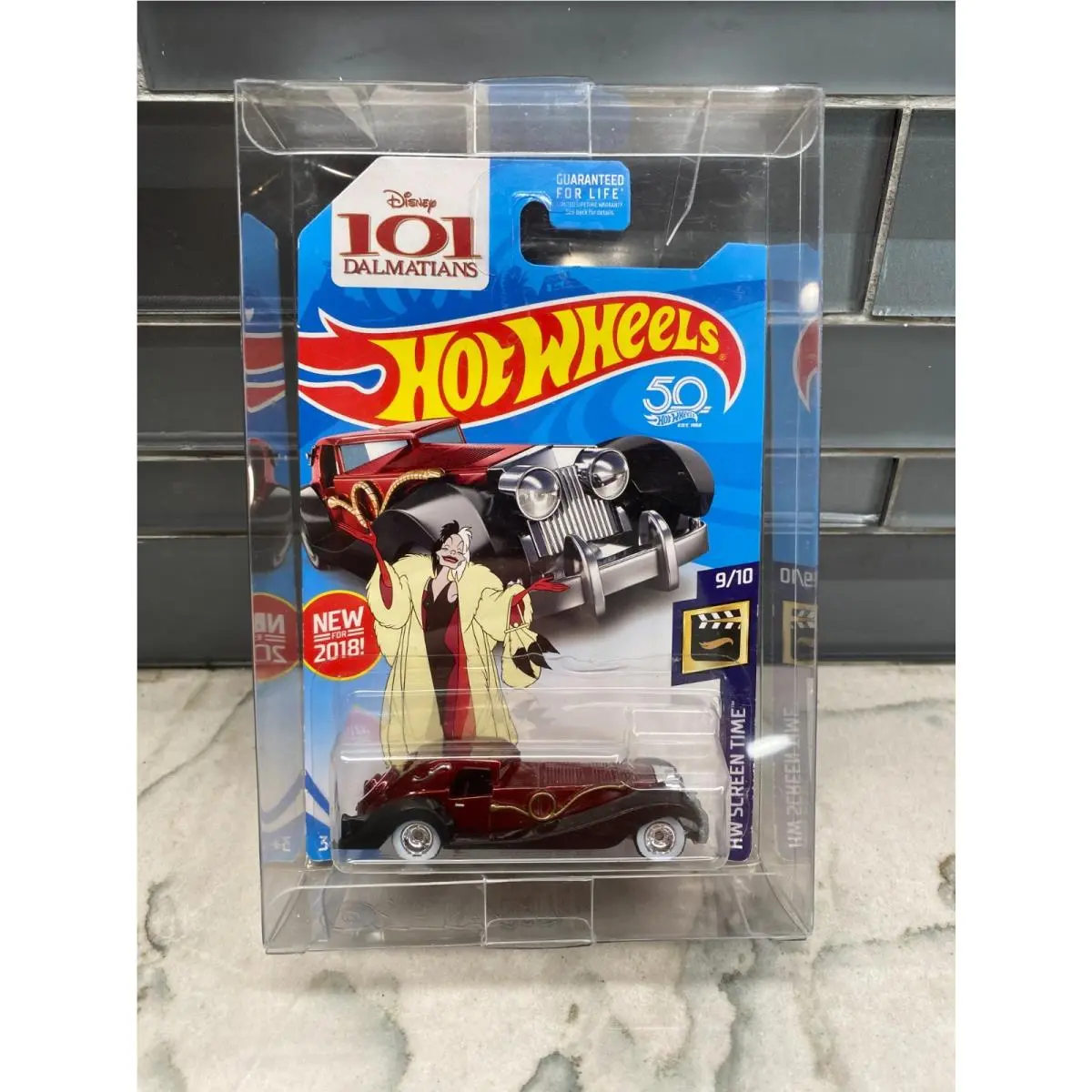 Hot Wheels Super Treasure Hunt 101 Dalmations Cruella DE Vil in Factory∞protecto