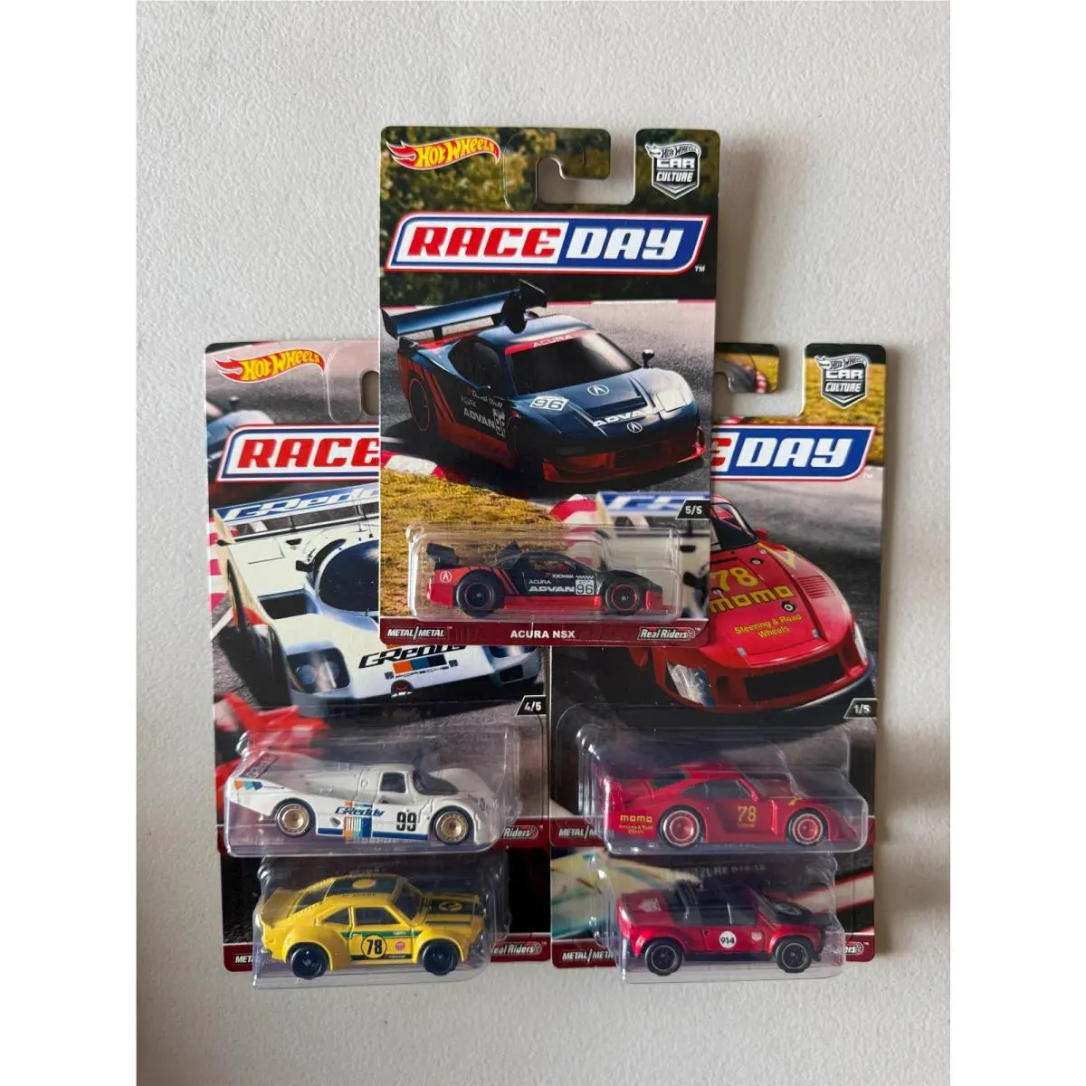 Hot Wheels Car Culture 2016 Race Day Complete Set of 5 F44