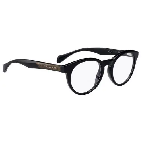 Hugo Boss Eyeglasses 0913 48-21-145 Shiny Black Brown Horn 0913-1YS-48MM