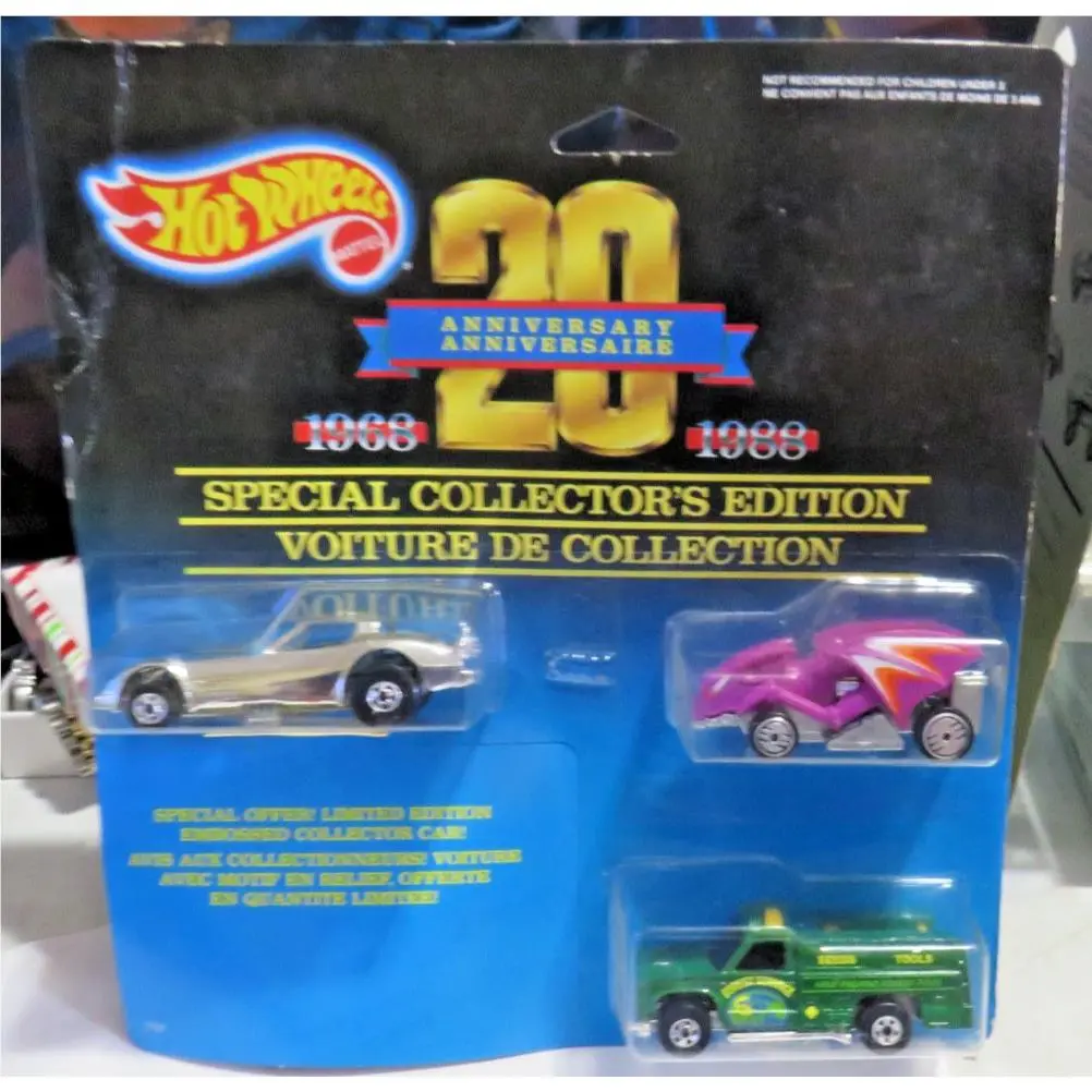 Hot Wheels 20th Anniversary Special Collectors Edition 3 Pack Vampyra Corvette