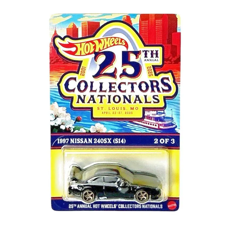 Hot Wheels 25th Collectors Nationals Black 1997 Nissan 240SX S14 2852/6200