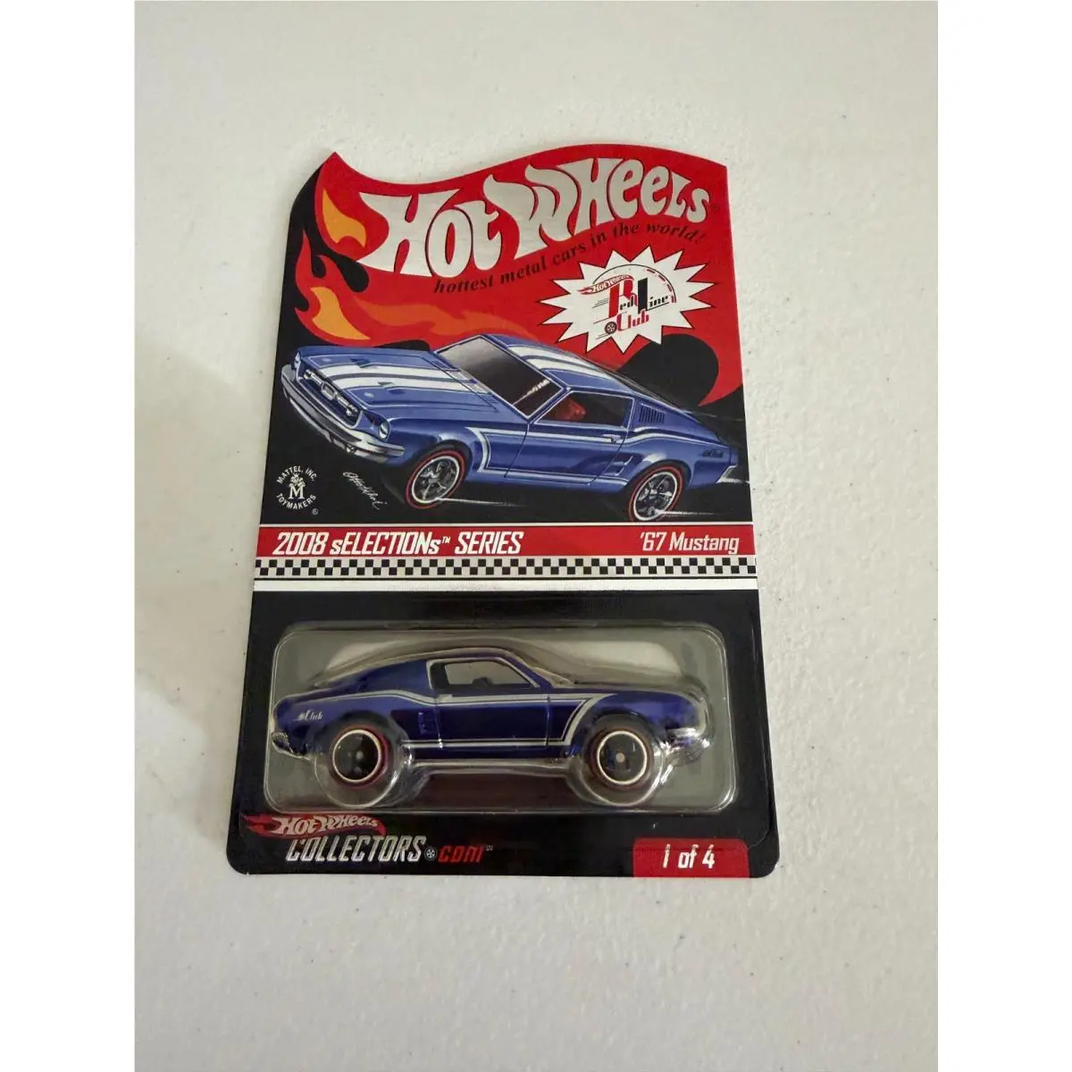 Hot Wheels Red Line Club 2008 Selections Series `67 Mustang AG8