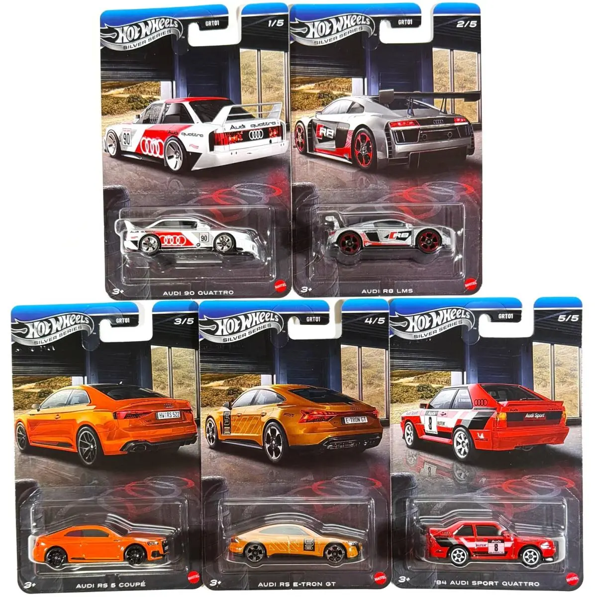Hot Wheels 2026 Silver - Audi Set of 5