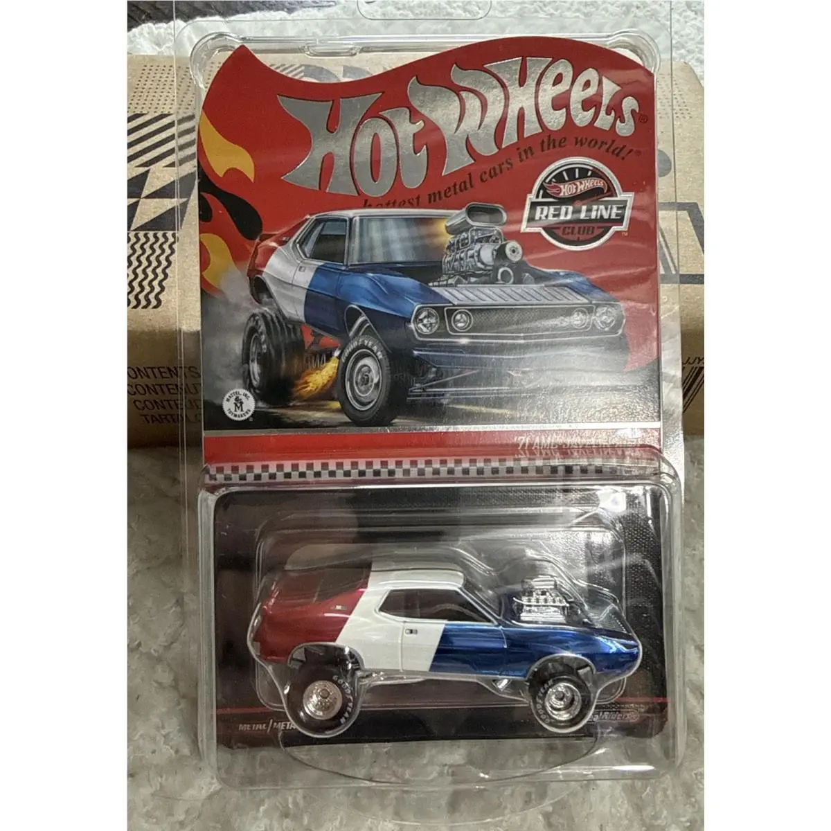 Hot Wheels Rlc Exclusive 2026 ‘71 Amc Javelin Amx Blue Red White
