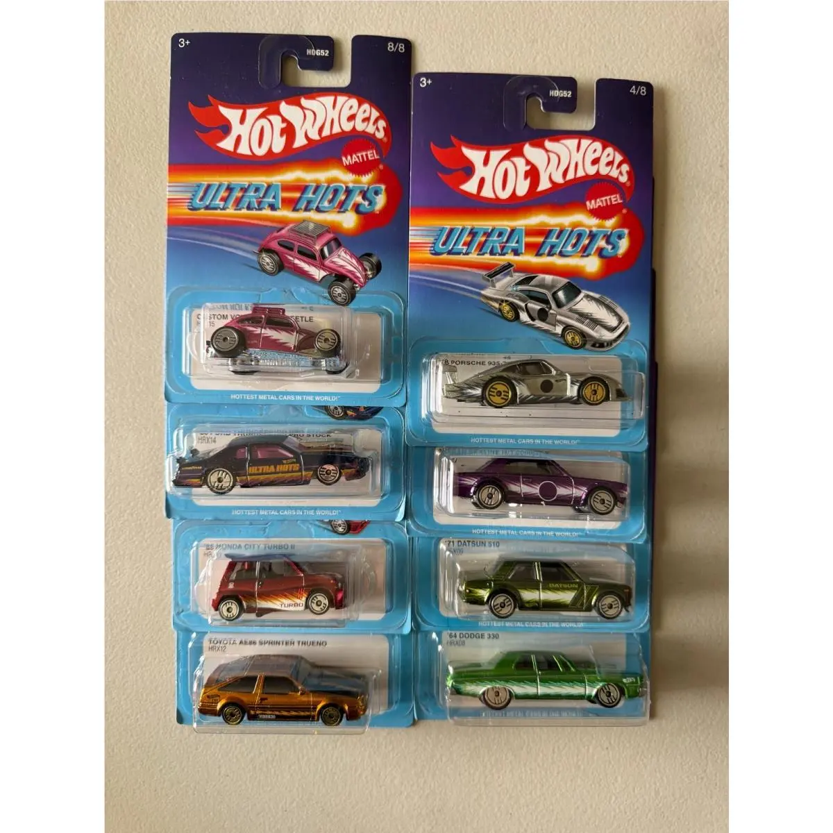 Hot Wheels Ultra Hots 2024 Target Exclusive 1-8 Full Set Htf BB4