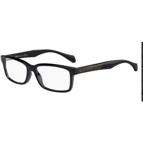 Hugo Boss Eyeglasses 0914 55-16-145 Shiny Black Brown Horn 0914-1YS-55MM
