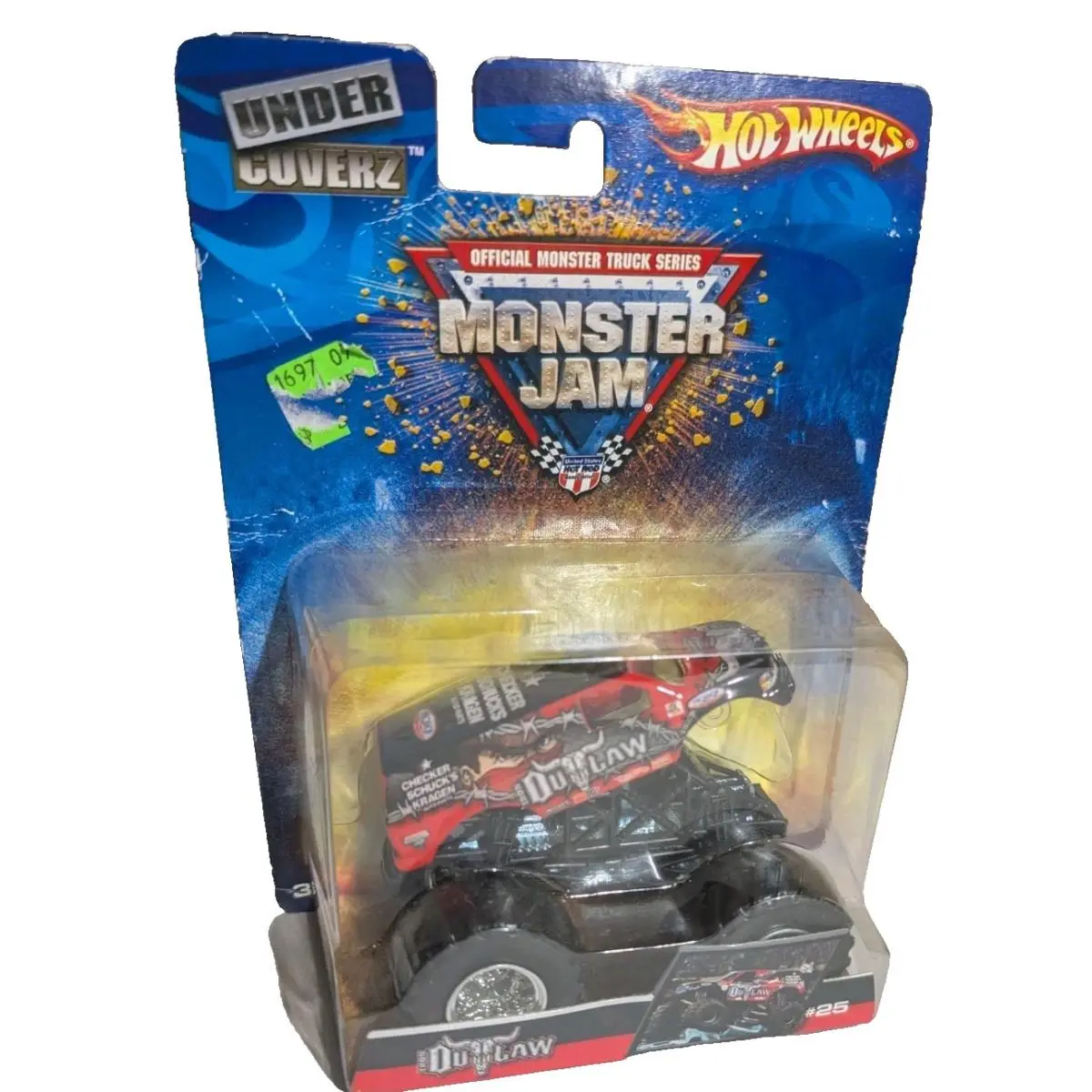 2007 Hot Wheels Monster Jam 25 Iron Outlaw Under Coverz 1:64 Truck Retired Htf