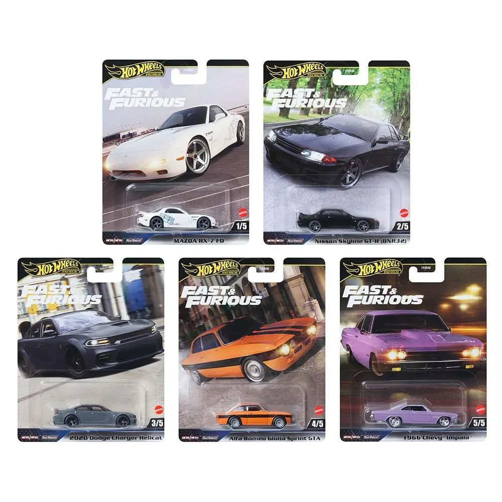 2025 Hot Wheels Fast and Furious / K Case / Set Of Five