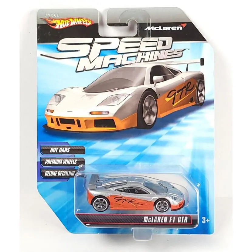 Hot Wheels Speed Machines Mclaren F1 Gtr Silver
