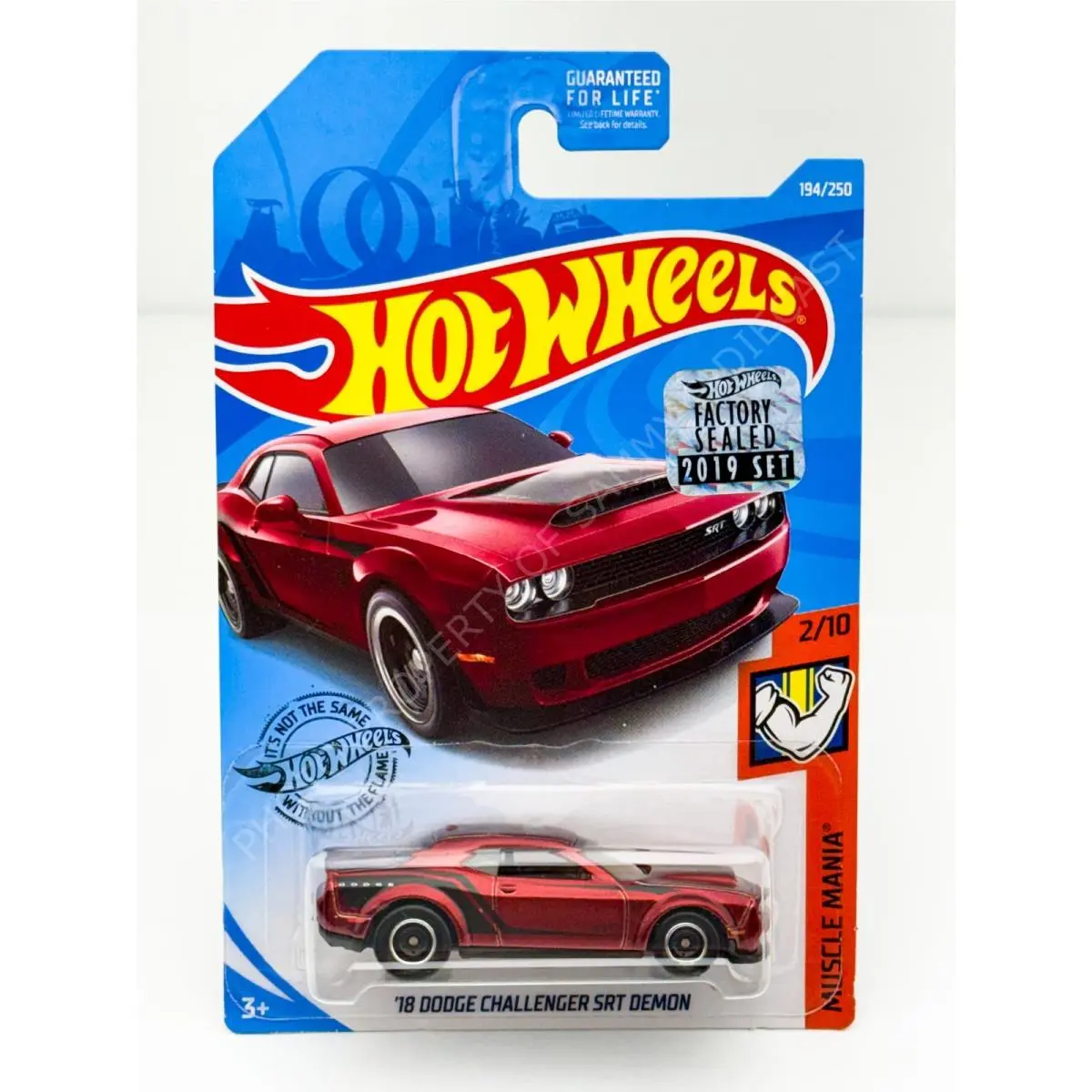 Hot Wheels 2019 Super Treasure Hunt 18 Dodge Challenger Srt Demon W Sticker