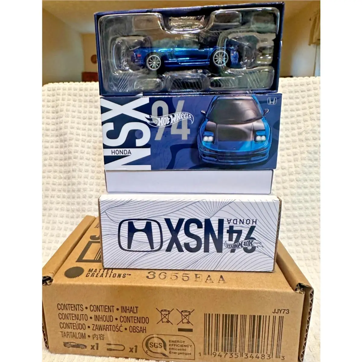 2026 Hot Wheels - Rlc - 1994 Honda Nsx - Blue - with Working Head Lights