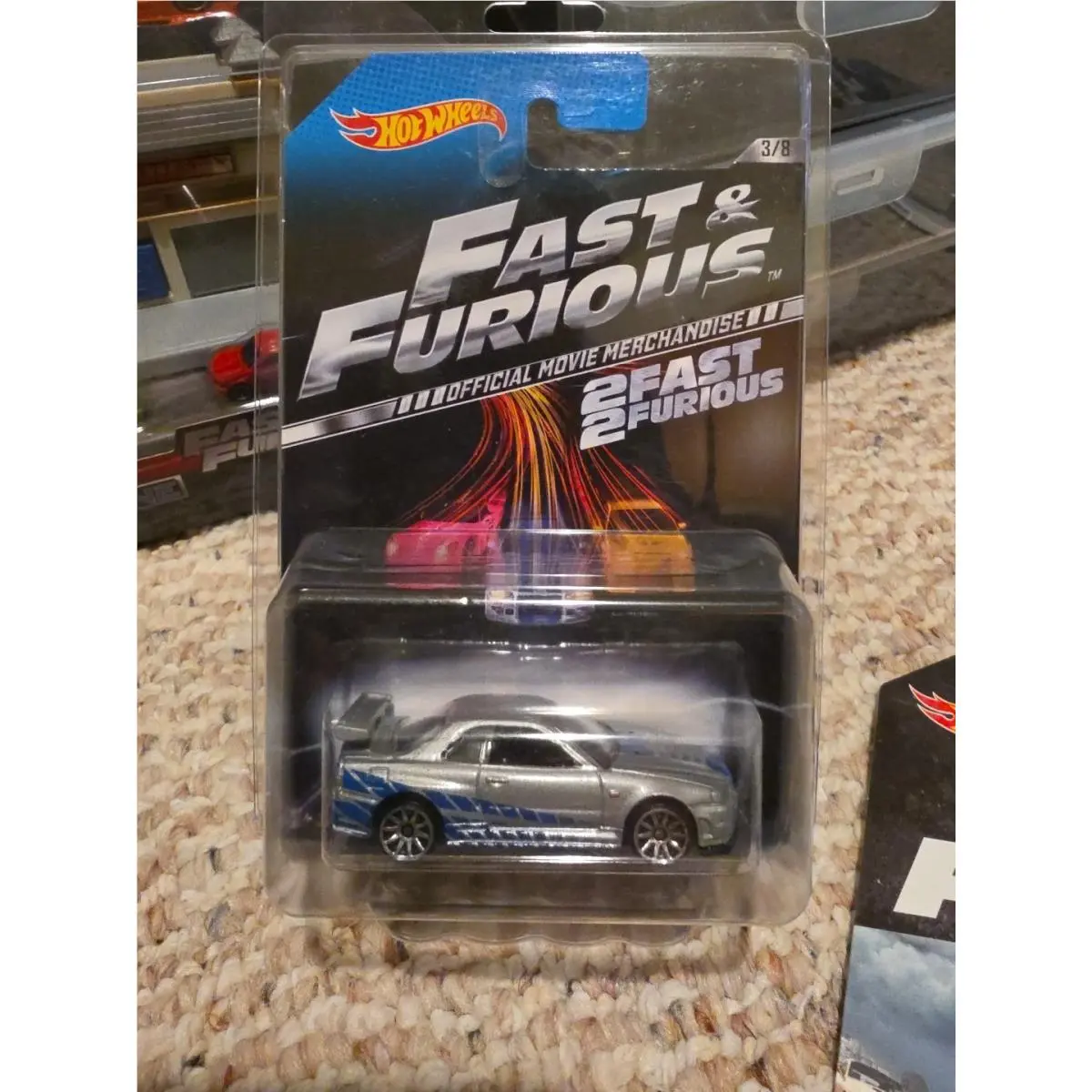 2012 Hot Wheels Fast Furious Nissan Skyline Gt-r R34 W/protector