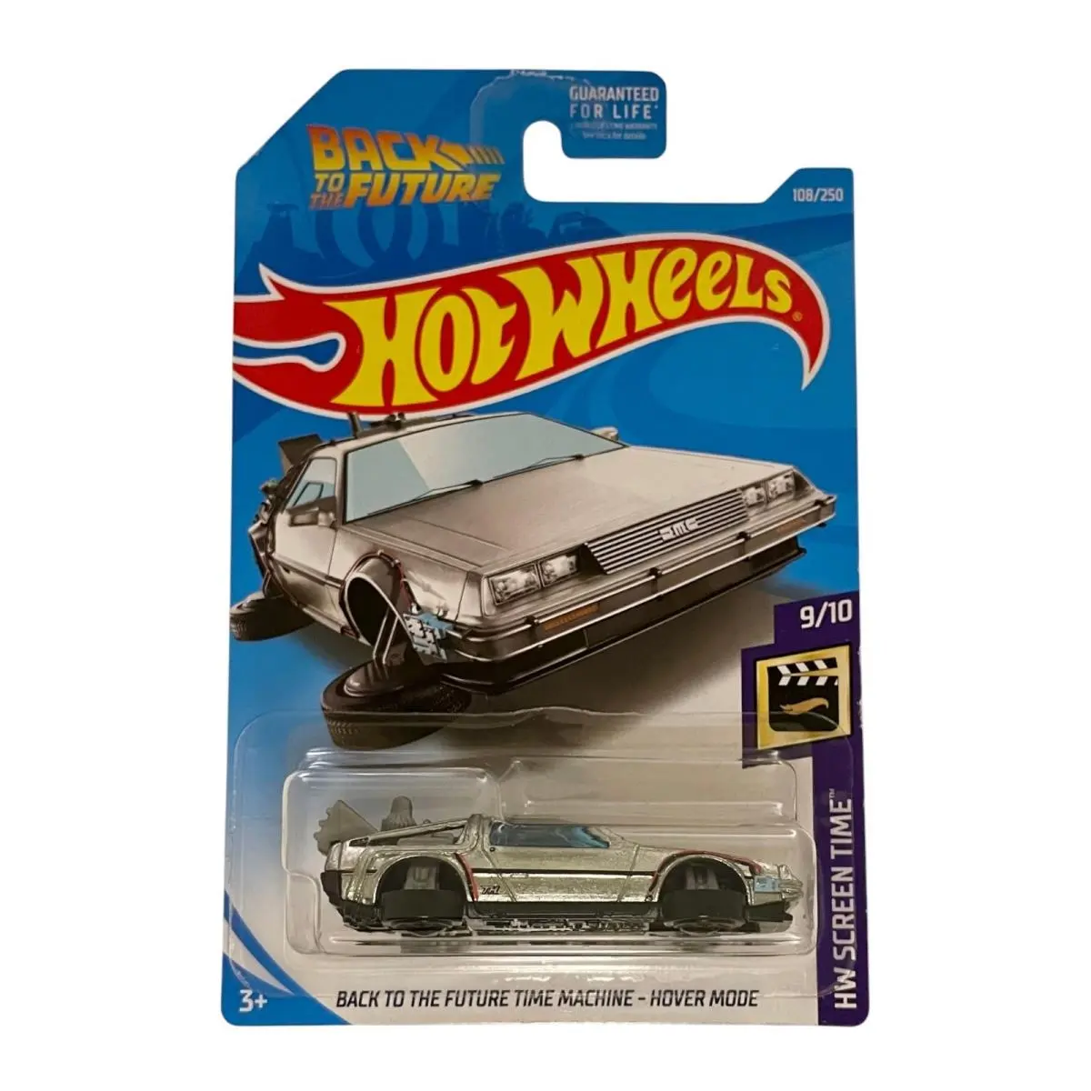 Hot Wheels Back to The Future Time Machine 2019 Super Treasure Hunt w/ Protector