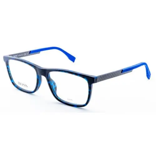 Hugo Boss Eyeglasses 0733 56-18-145 Matte Blue Havana Carbon Blue 0733-KD6-56MM