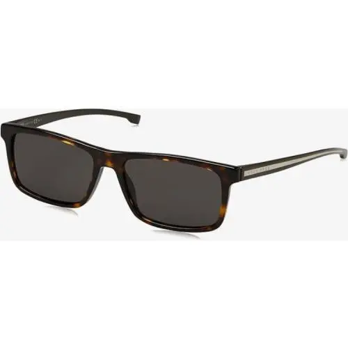 Hugo Boss Sunglasses 0920 54-16-140 Shiny Havana Silver w/ Smoke Lens 0920-0P0I