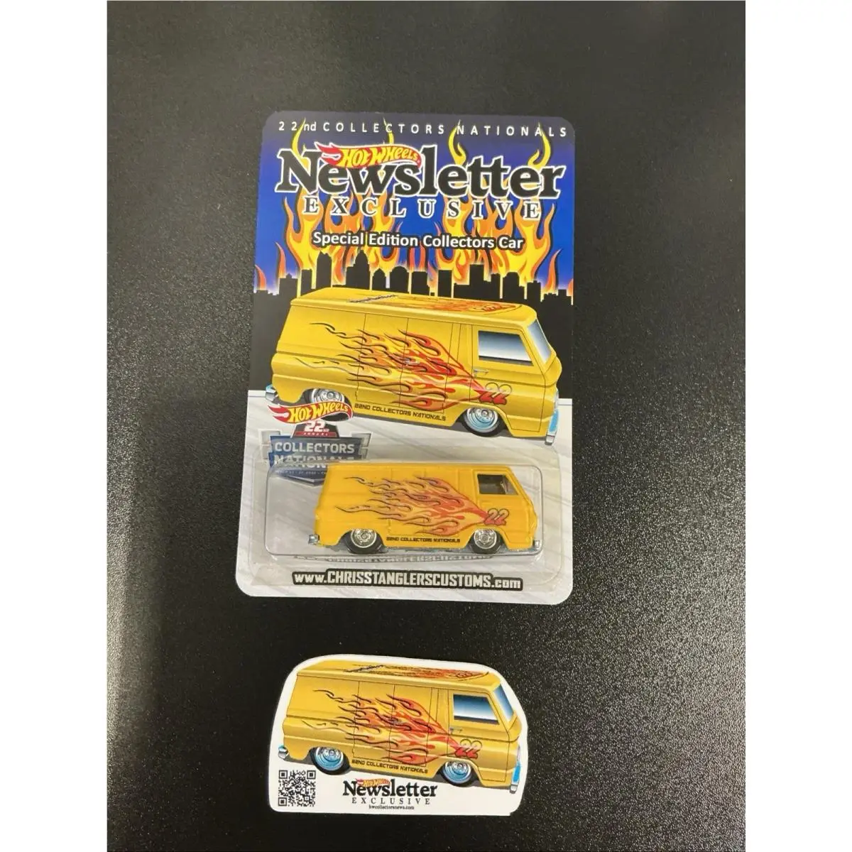 Hot Wheels 2022 Nationals Newsletter Yellow `66 Dodge A100 W / Sticker