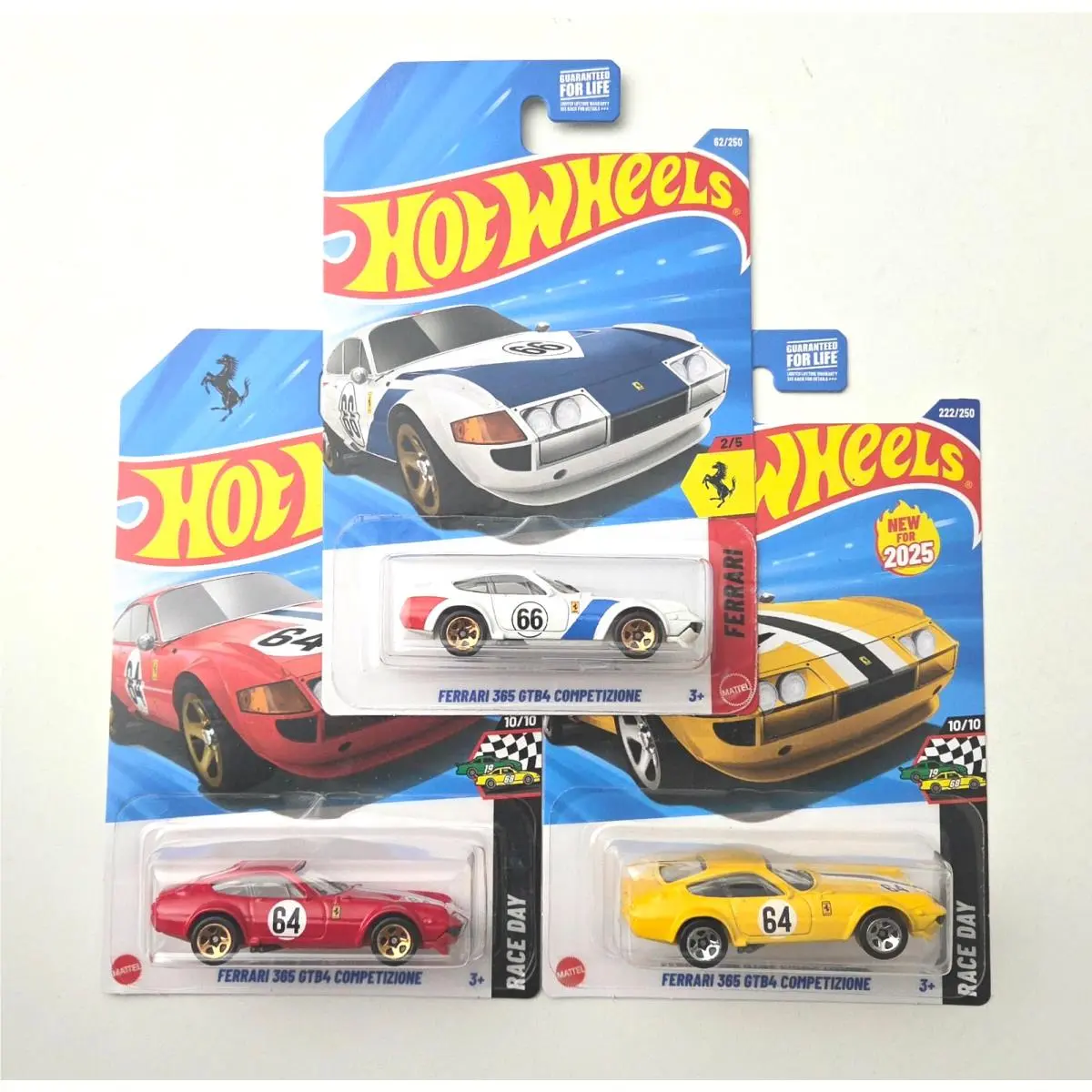 Hot Wheels Ferrari 365 GTB4 Competizione 62 2026 Ferrari +2025 222 Red Yellow