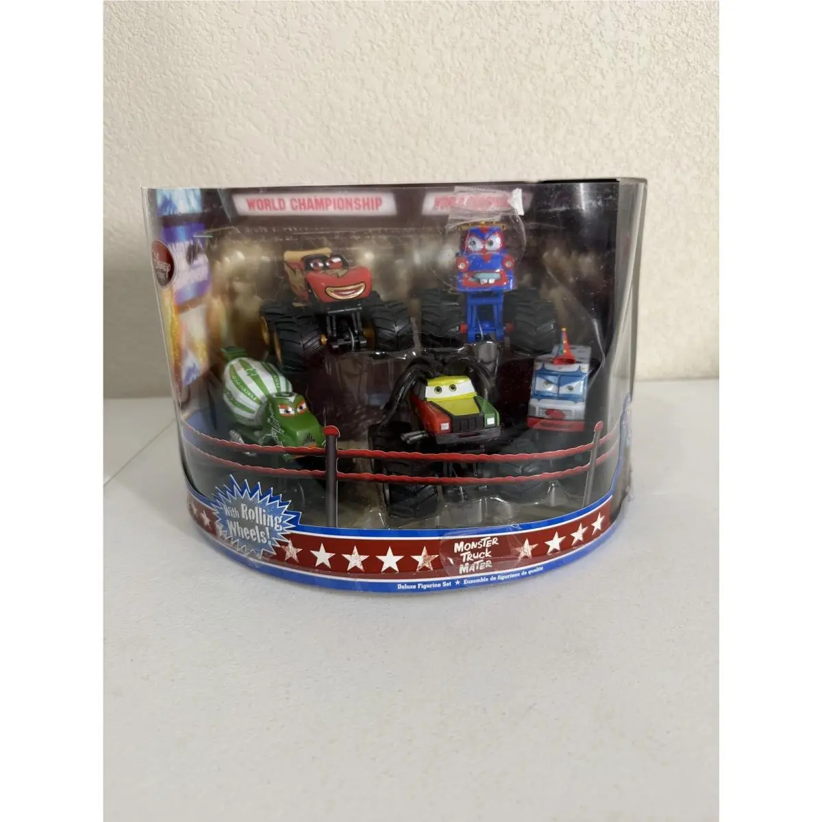 Disney Store Pixar Cars Toon Monster Truck Mater Deluxe Figure Playset AH2