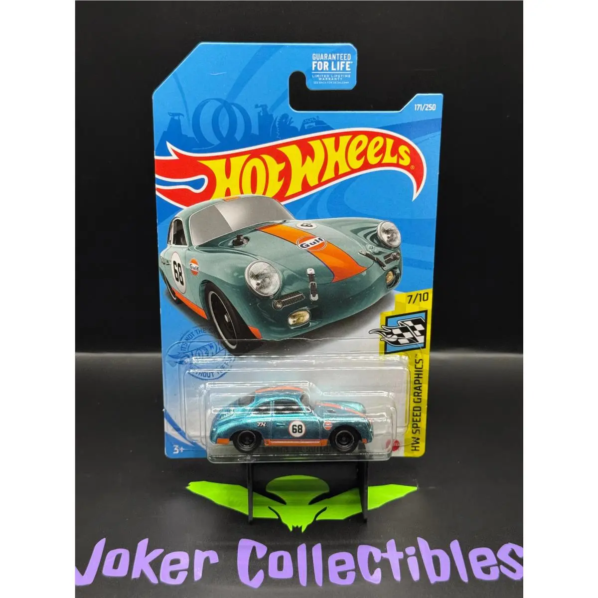 Hot Wheels Super Treasure Hunt Gulf Porsche 356 Outlaw 171/250 HW Speed Graphics