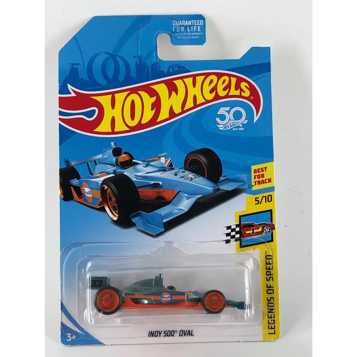 Hot Wheels Indy 500 Oval Blue 2018 Super Treasure Hunt Legends of Speed 5/10