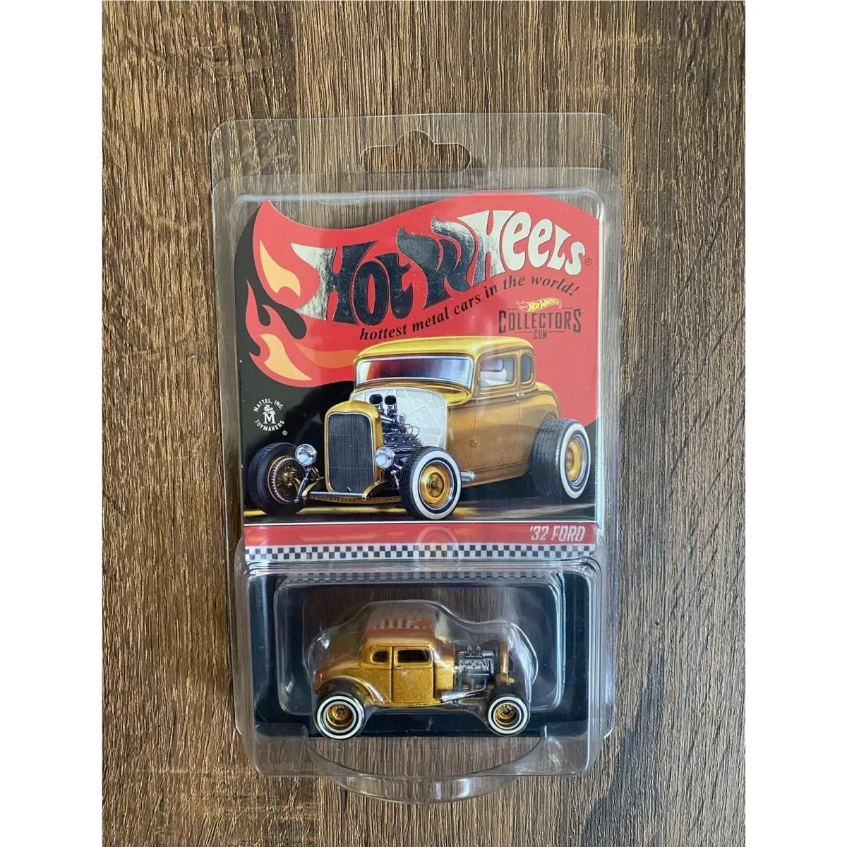 Hot Wheels Rlc `32 Ford Gold 2021 Red Line Club 06501/17500 Deuce Coupe