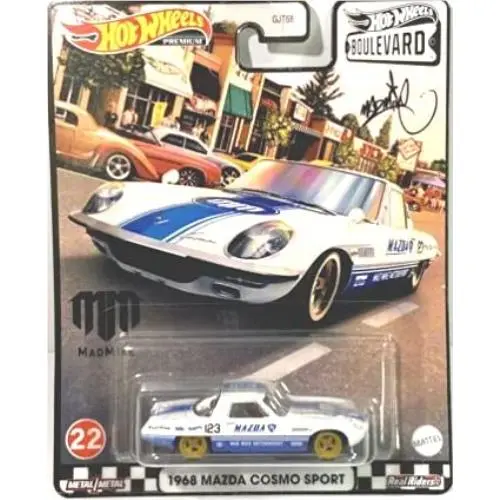 Diecast Hotwheels 1968 Mazda Cosmo Sport 22 2021 Boulevard Series