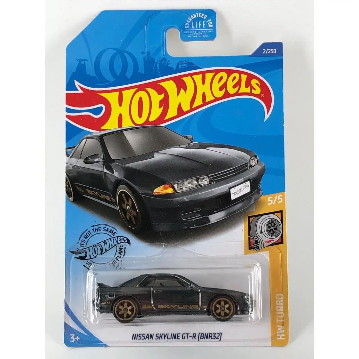 Hot Skyline Gt-r (BNR32) Wheels Nissan Skyline Gt-r BNR32 Black 2019 Super Hunt HW Turbo 5/5 2/250