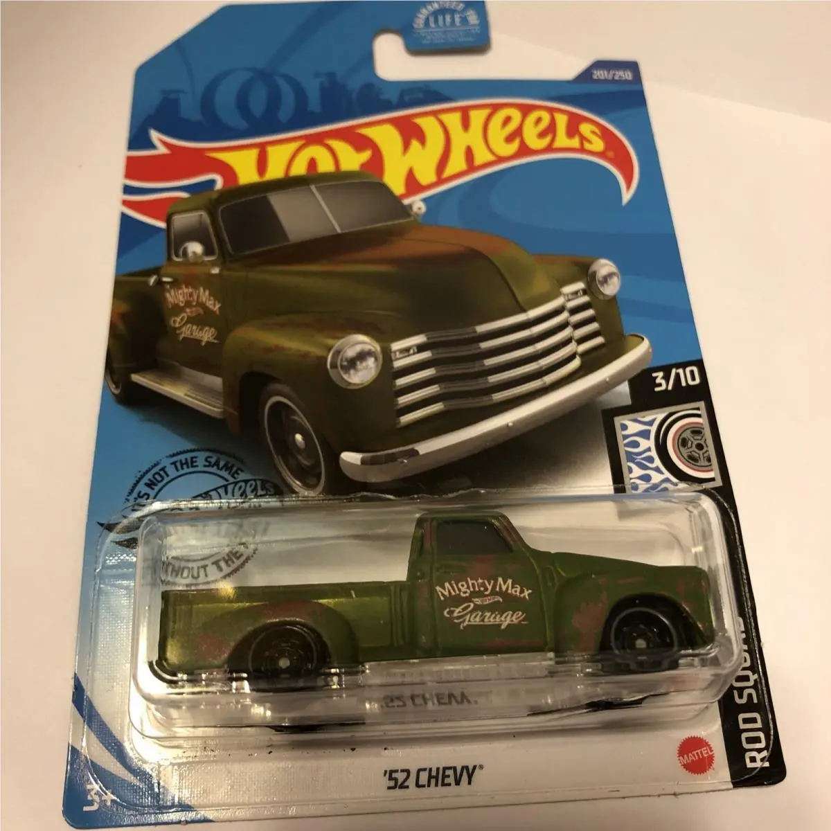 Hot Wheels 52 Chevy 3/10 Rod Squad 201/250 Green Toy Truck 1:64 GHG01