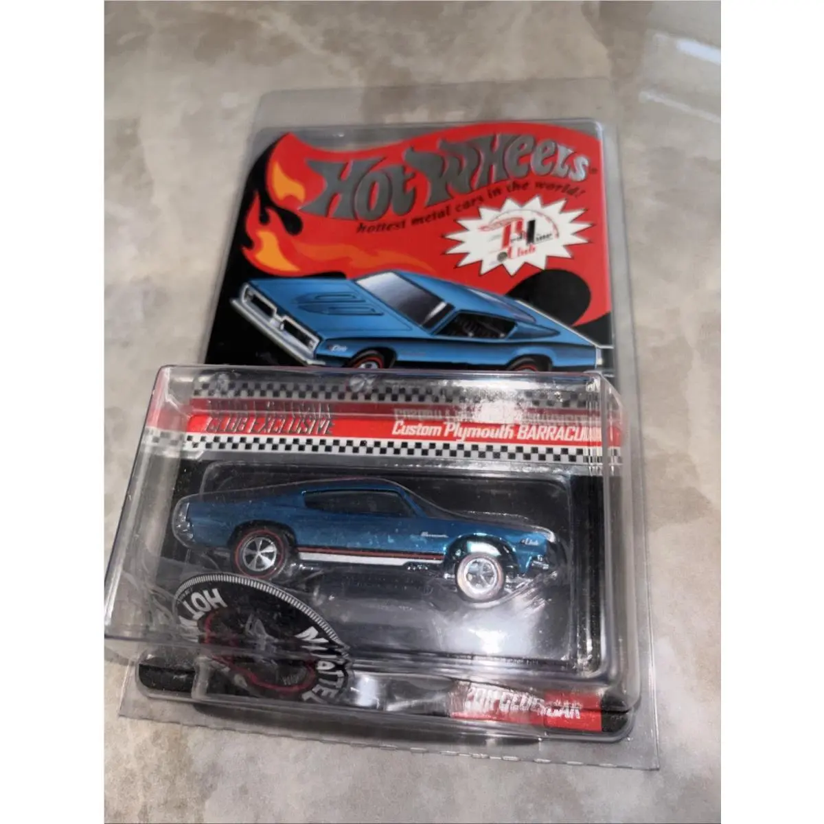 Hot Wheels 2011 Rlc Club Car Custom Plymouth Barracuda W/button 3150 /4000 EQ