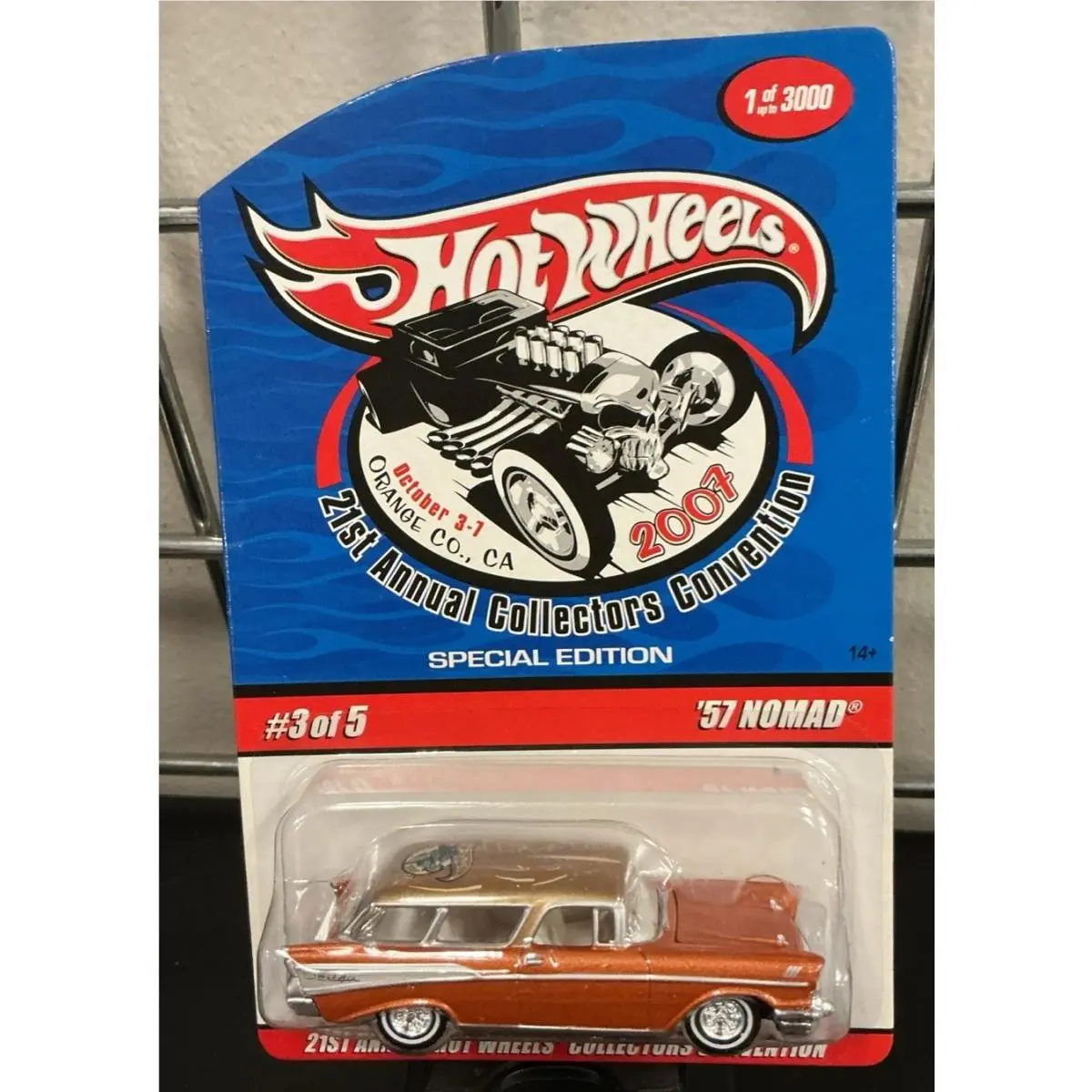 Hot Wheels 57 Chevy Nomad 2007 21st Annual Collectors Convention Car 1 of 3000