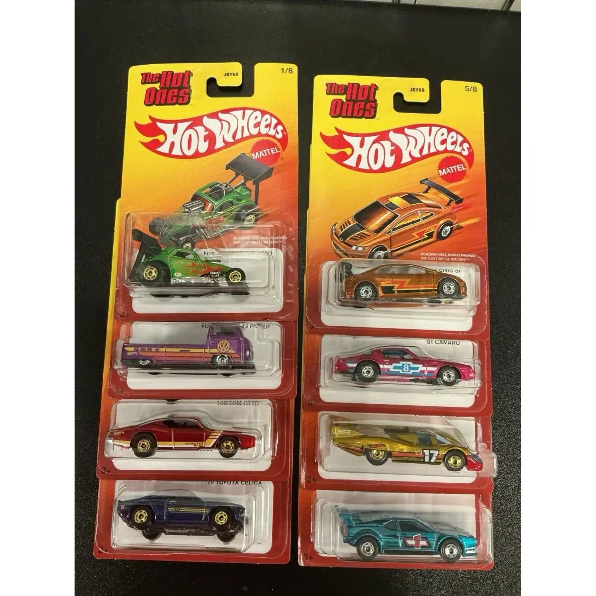 Hot Wheels The Hot Ones Complete Set of 8 JBY68-956A