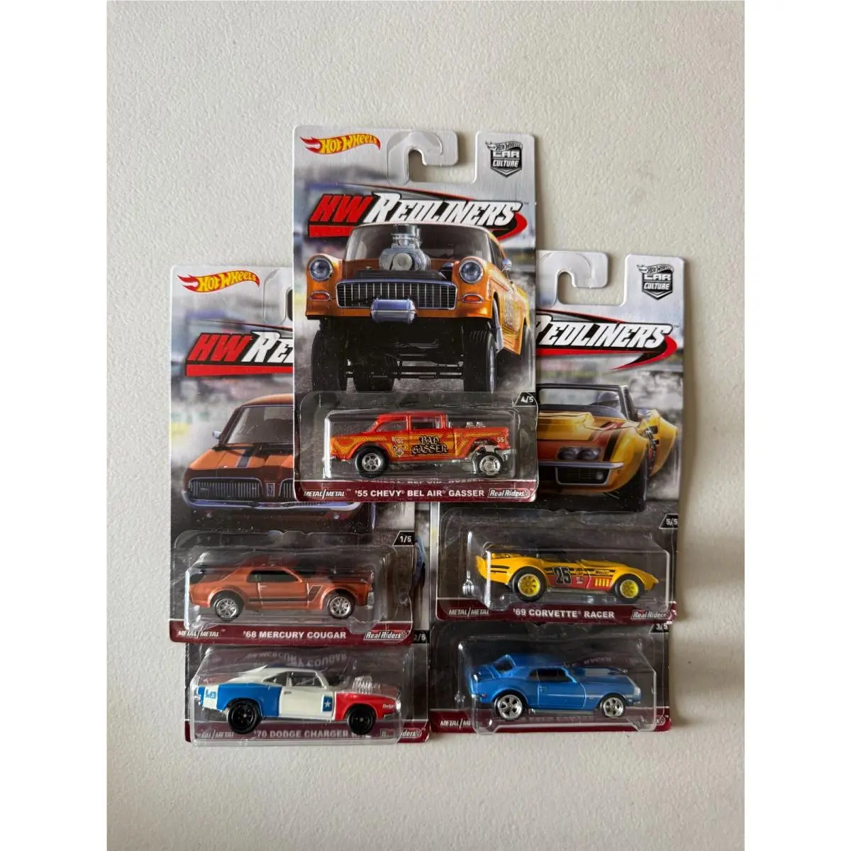 Hot Wheels Car Culture HW Redliners Set of 5 F44