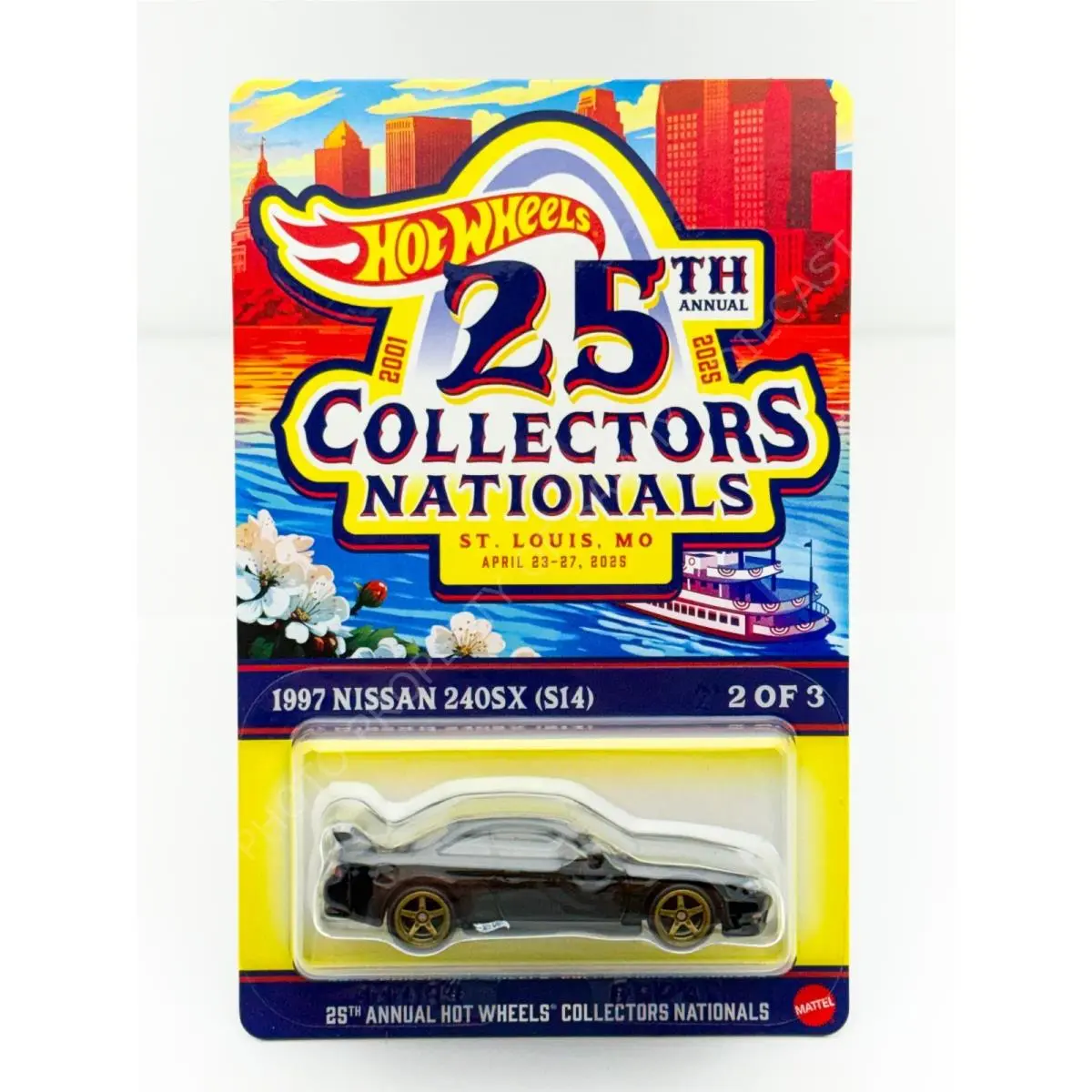 Hot Wheels 2025 25th Annual St Louis Nationals Nissan 240SX S14 3941/6200