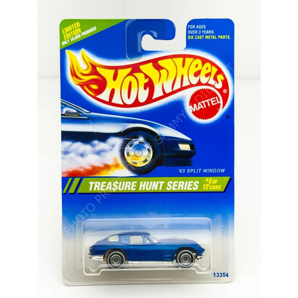 Hot Wheels 1995 Treasure Hunt Series `63 Split Window in Blister