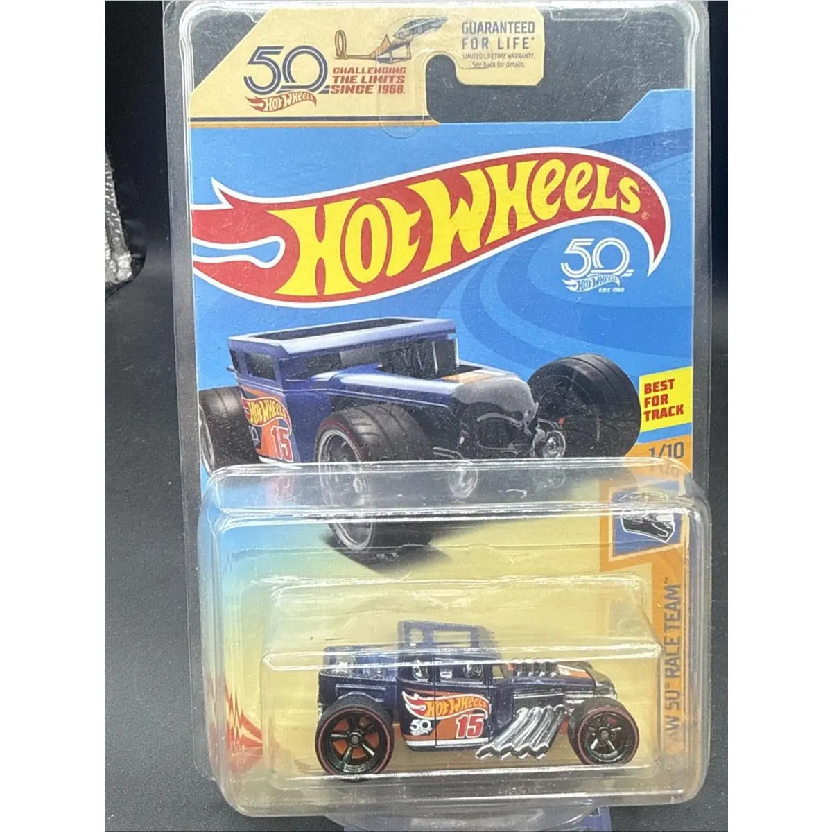 2018 Hot Wheels Sth Super Treasure Hunt Hws Blue Bone Shaker 50 Race Team 1/10