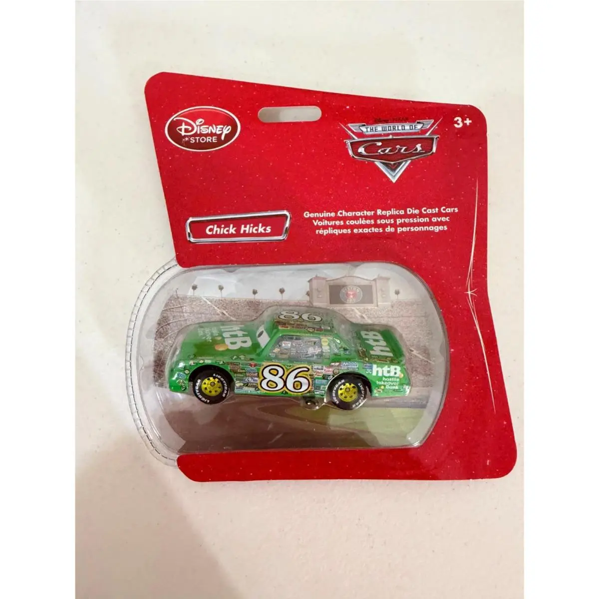 Disney Store Pixar Cars Chick Hicks Character Diecast Toy Vehicle G21