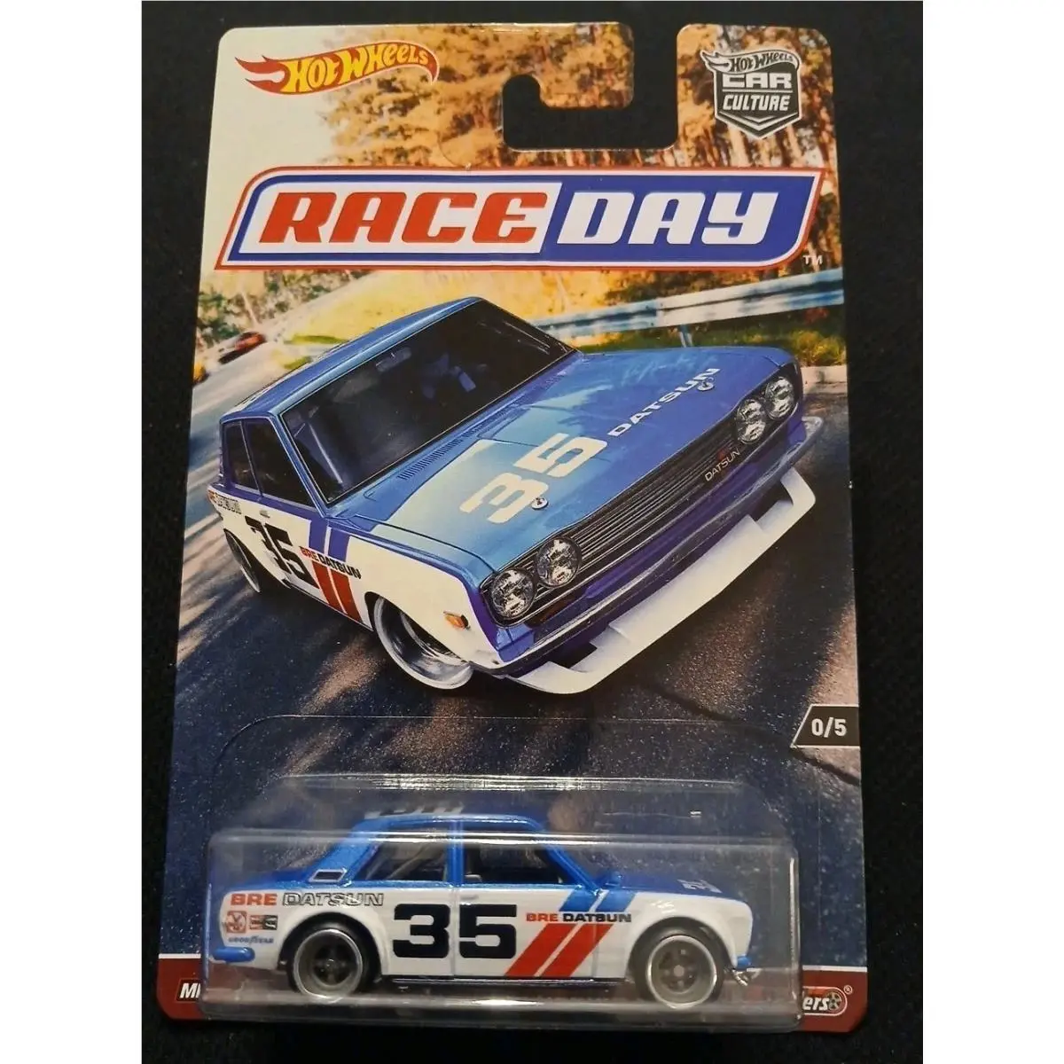 Hot Wheels 2017 Rlc Race Day Chase 0/5 `71 Bre Datsun Bluebird 510 Protector